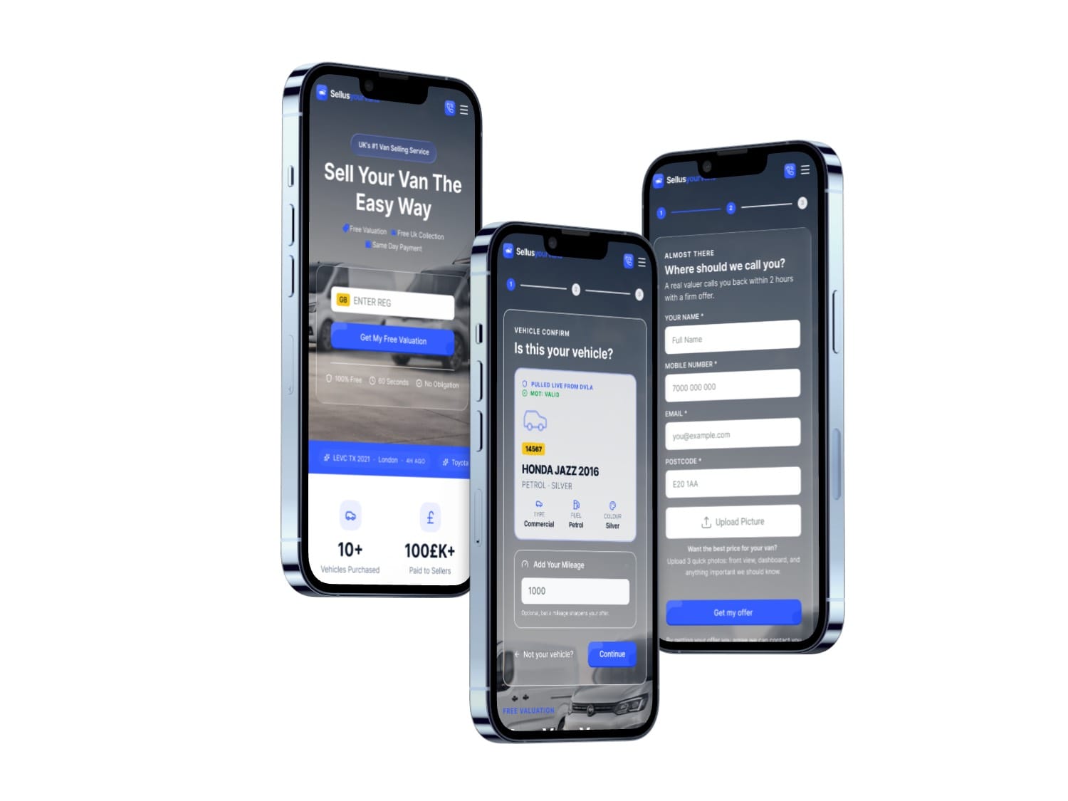 Vehicle valuation on mobile
